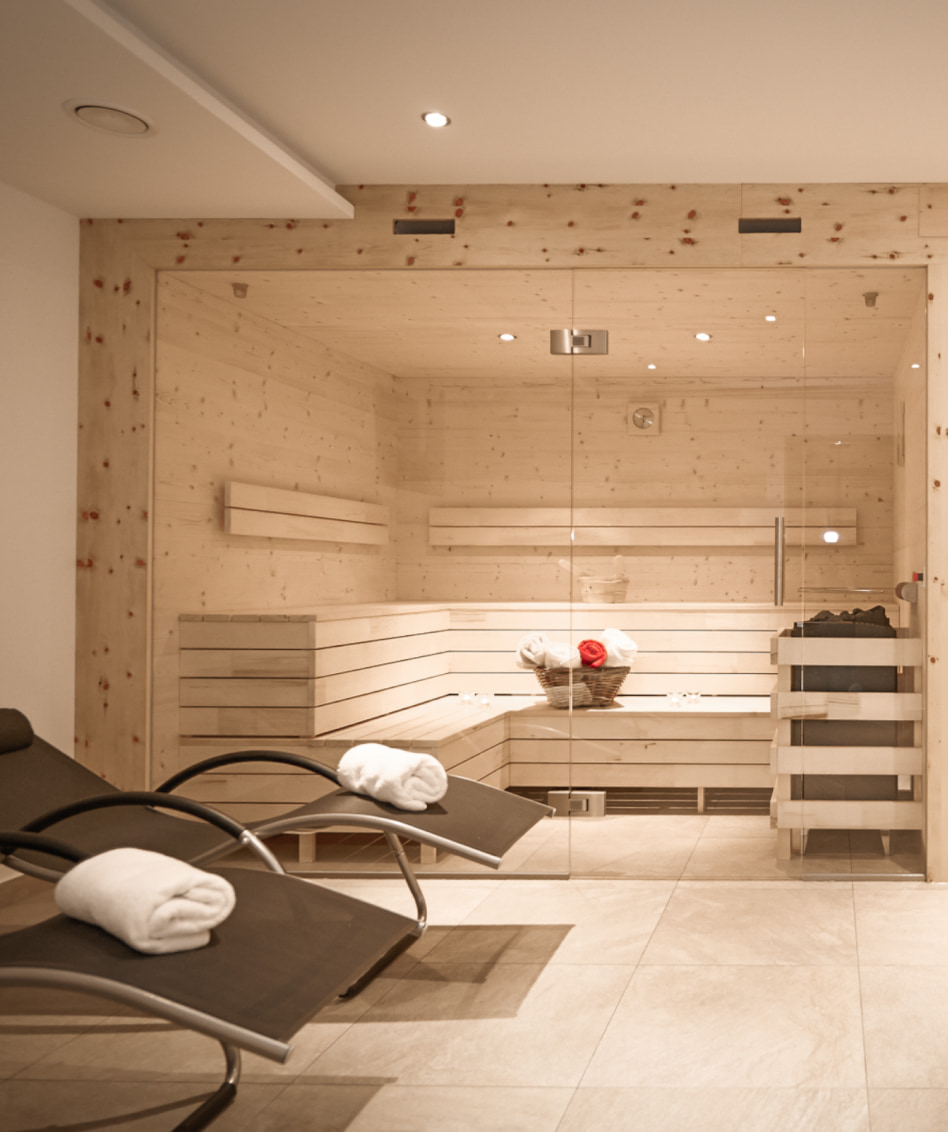 Saunalandschaft der Appartements Alpine Active in Flachau