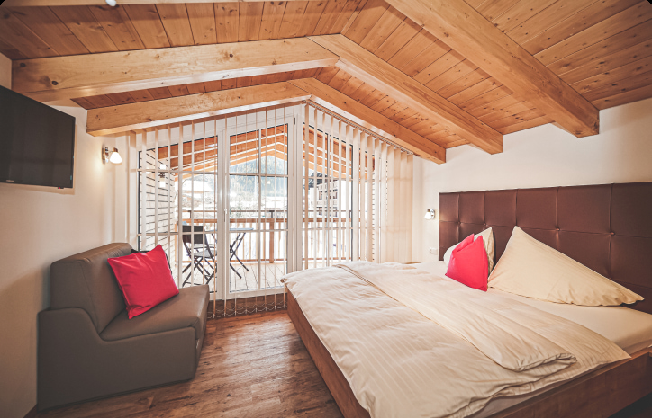 Gemütliche Schlafzimmer in den Appartements Weitgasser in Flachau