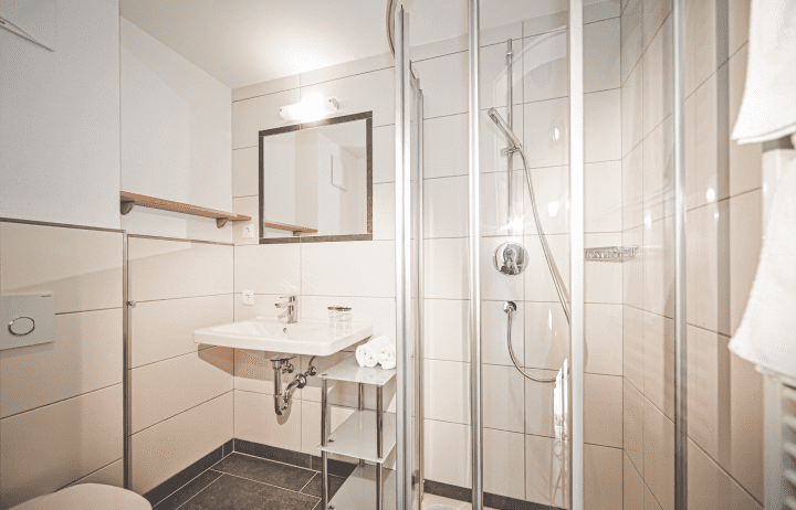 Moderne Badezimmer in den Appartements Weitgasser in Flachau